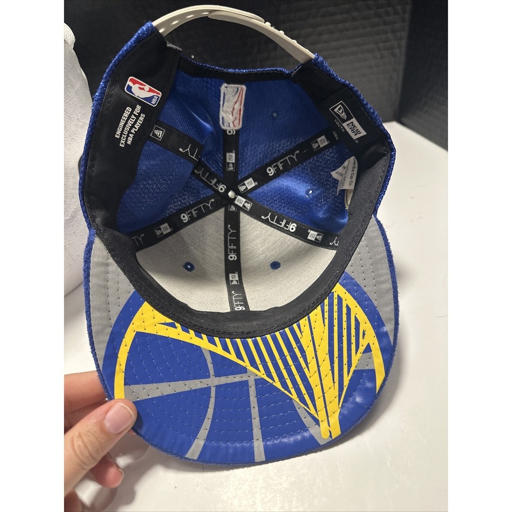 Golden State Warriors NBA New Era 9FIFTY Youth Cap Hat adjustable Blue - Picture 7 of 9